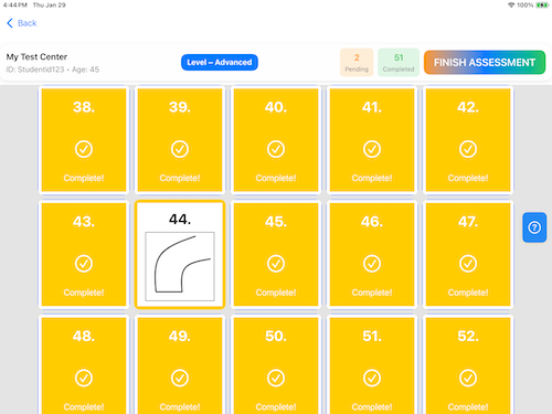 Task screen with some incomplete tasks.